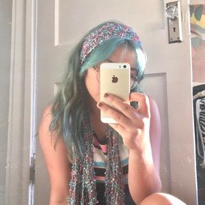 Multicolored Light Knit Scarf - PLEASE COMMENT BEFORE BUYING